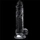 Flawless 7,5" Clear áttetsző realisztikus dildó