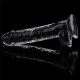 Flawless 7,5" Clear áttetsző realisztikus dildó