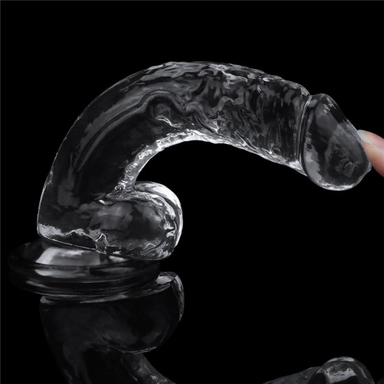 Flawless 7,5" Clear áttetsző realisztikus dildó