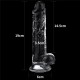 Flawless 7,5" Clear áttetsző realisztikus dildó