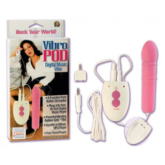 Vibro Pod zenével vezérelhető vibrátor
