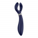 Satisfyer Partner Multifun 3 akkus párvibrátor - kék