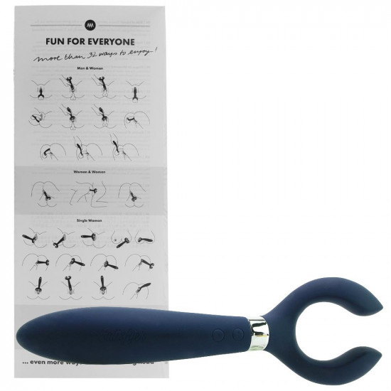 Satisfyer Partner Multifun 3 akkus párvibrátor - kék