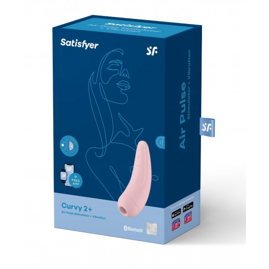 Satisfyer Curvy 2 okos léghullámos csiklóizgató - pink