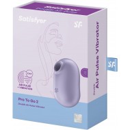 Satisfyer Pro To Go 2 léghullámos csiklóizgató - lila