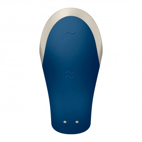 Satisfyer Double Love okos rádiós párvibrátor - kék