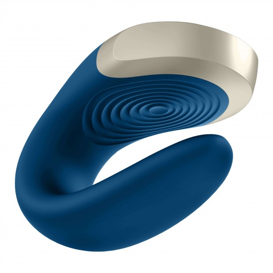 Satisfyer Double Love okos rádiós párvibrátor - kék