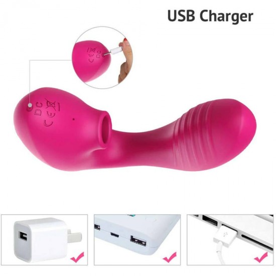 Tracys Dog Pro2 rádiós léghullámos csiklóizgató vibrátor - pink