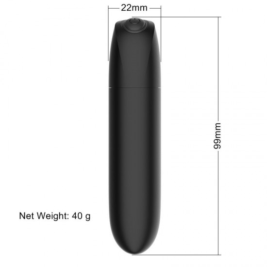 Perfect Black akkus csiklóizgató vibrátor