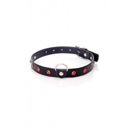 Red Point műbőr nyakörv 2cm