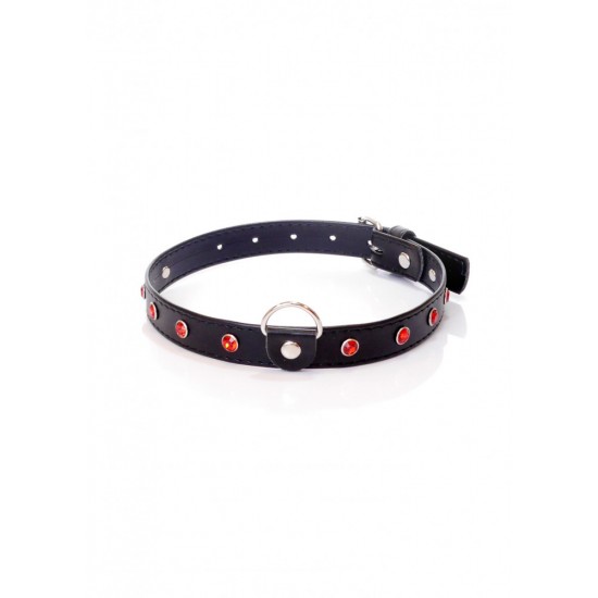 Red Point műbőr nyakörv 2cm