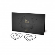 Bijoux Mimi Heart fekete melldísz