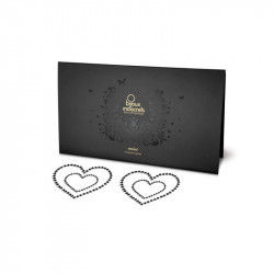 Bijoux Mimi Heart fekete melldísz