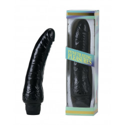 Jumbo Slim zselés fekete vibrátor